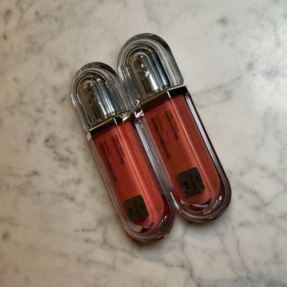 KIKO 3d Hydra Xtreme Lipgloss Set | 03 Cocoaquake & 04 Lips Don't Lie | NEW - Picture 2 of 9